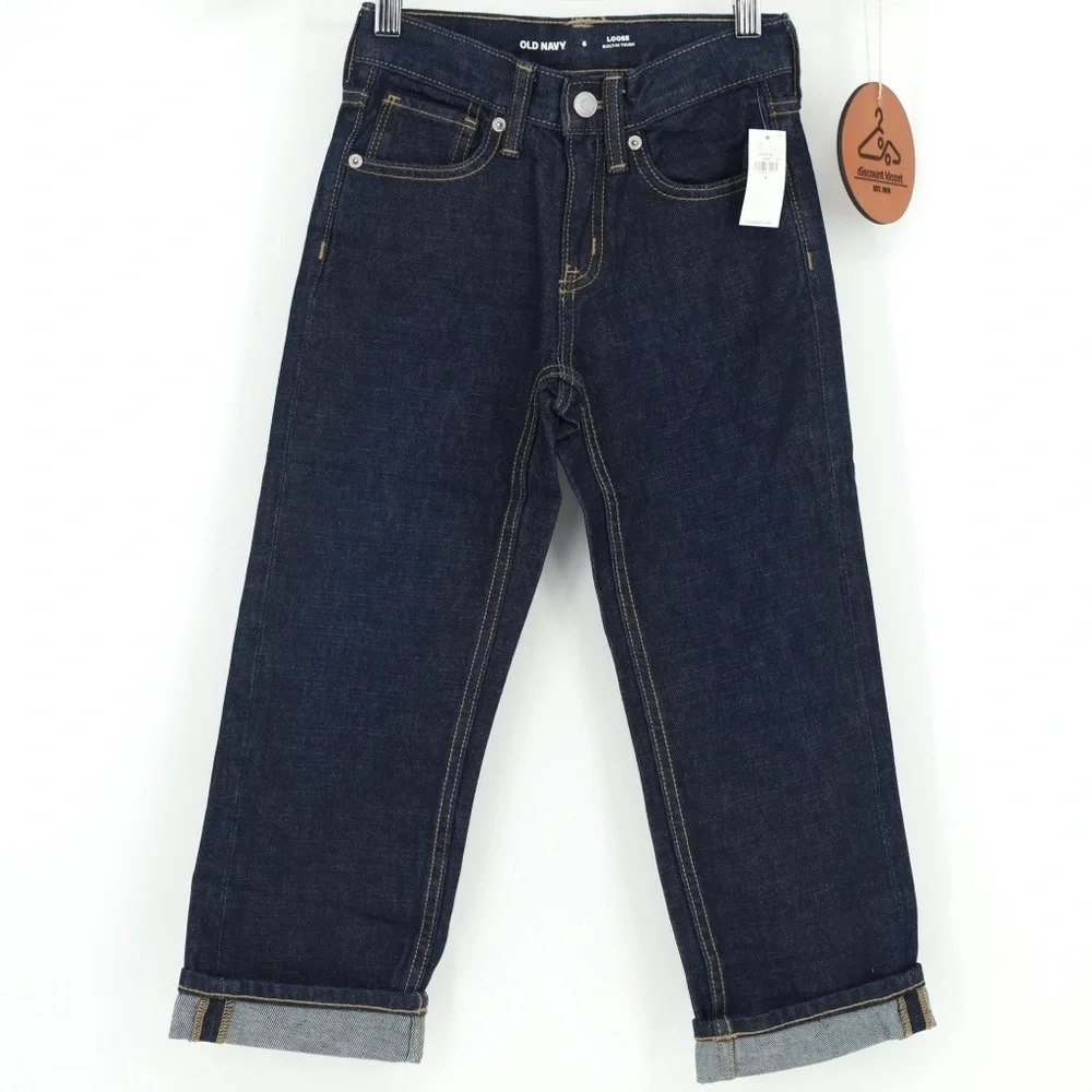 OLD NAVY Non-Stretch Loose-Fit‎ Dark Wash Jeans
